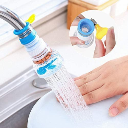 Anti-splash 360 Degree Adjustable And Rotating Water Saving Tap For Kitchen